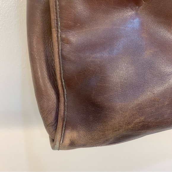 Coach VTG Rare Leather Large Shoulder Tote Bag 7303 USA - Picture 7 of 14